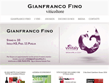 Tablet Screenshot of gianfrancofino.it